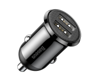 Baseus Ładowarka samochodowa Grain Pro (Dual USB 4.8A ) Black - 1306166 - zdjęcie 4